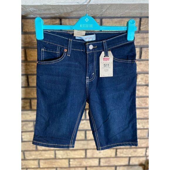 NWT Levi Slim Fit Boys Denim Shorts - Picture 1 of 5